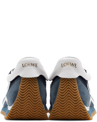Loewe Blue Suede Flow Runner Sneakers