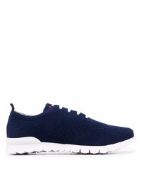 Kiton Embroidered Logo Lace Up Sneakers