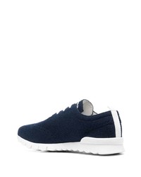 Kiton Logo Embroidered Knitted Sneakers