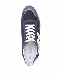 Hogan Logo Patch Lace Up Sneakers