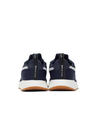 Ps By Paul Smith Navy And White Knit Zeus Sneakers
