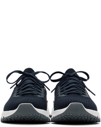 Brunello Cucinelli Navy Knit Sneakers