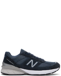 New Balance Navy Made In Us 990 V5 Sneakers