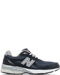 New Balance Navy Made In Us 990v2 Sneakers