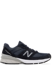 New Balance Navy Made In Usa 990v5 Low Sneakers