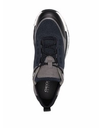 Geox Panelled Lace Up Sneakers