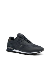 BOSS Panelled Low Top Leather Sneakers