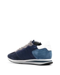 Philippe Model Paris Panelled Suede Leather Sneakers