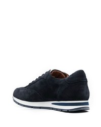 Hackett Perforated Logo Suede Sneakers