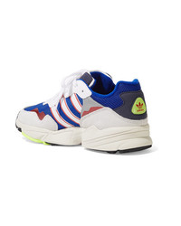 adidas Originals Yung 96 Mesh Faux Suede Nubuck And Leather Sneakers