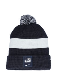 Nike Navywhite New Hampshire Wildcats Sideline Team Cuffed Knit Hat With Pom At Nordstrom