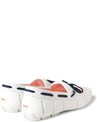 Swims Rubber And Mesh Boat Shoes