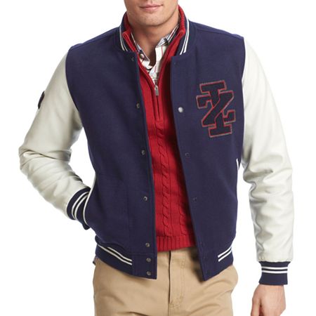 Izod Varsity Jacket, $44 | jcpenney | Lookastic