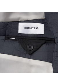 Tim Coppens Leather And Shell Bomber Jacket
