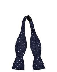 Navy and White Bow-tie