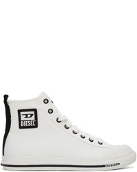 Diesel White S Astico Mid Sneakers