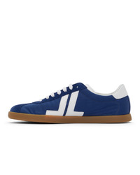 Lanvin Navy And White Canvas Glen Sneakers