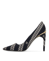 Givenchy Navy And White Chain M Heels