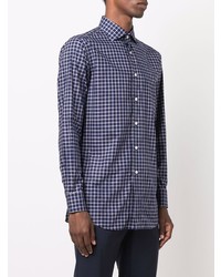 Brioni Checked Button Up Shirt