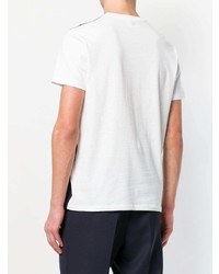 AMI Alexandre Mattiussi Crewneck T Shirt Contrasted Fabric Front Panel