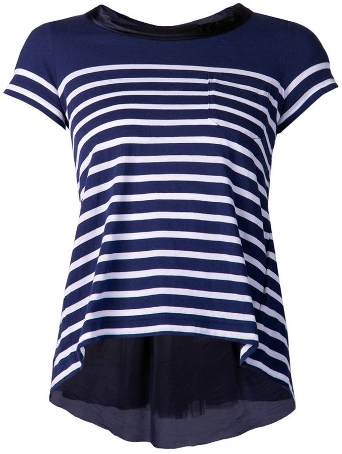 sacai Navy Mix T-Shirt