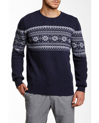 Barque Wool Blend Fair Isle Sweater