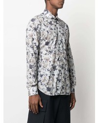 Barba Floral Print Cotton Shirt