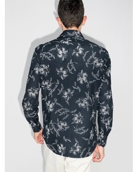 Kiton Floral Print Long Sleeve Shirt