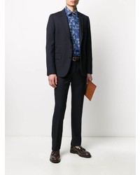 Canali Floral Print Shirt