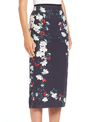 Erdem Floral Silk Midi Skirt