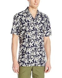 Barney Cools Miami Short Sleeve Button Down Floral Print Shirt
