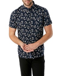 7 Diamonds Kailua Sunrise Floral Short Sleeve Shirt