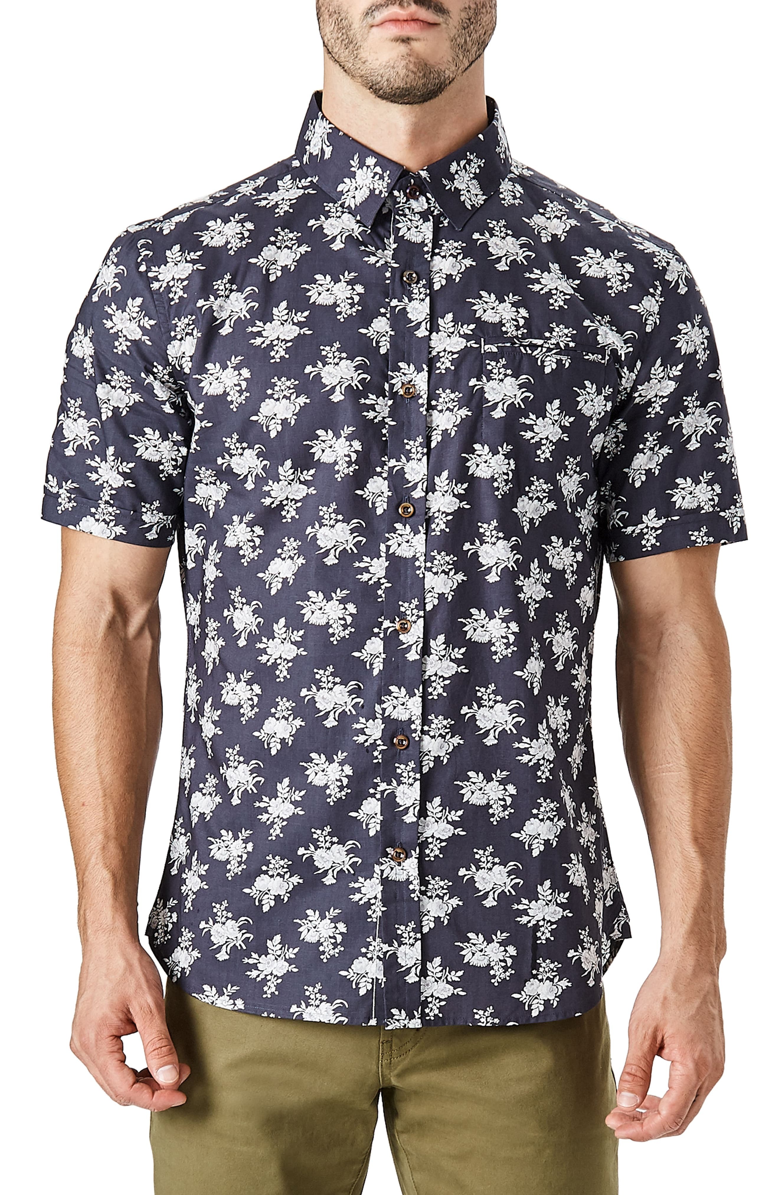 7 diamonds floral shirt