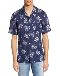 Todd Snyder Regular Fit Floral Linen Camp Shirt