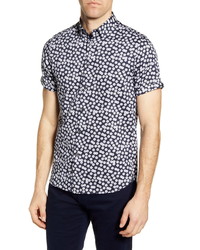 Ted Baker London Relax Floral Short Sleeve Button Up Shirt