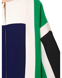 Gianluca Capannolo Mina Color Block Stretch Wool Coat