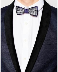 Asos Brand Bow Tie With 2 Layered Gingham
