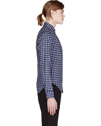 Band Of Outsiders Navy Gingham Shirt