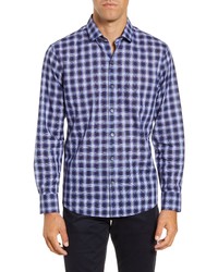Zachary Prell Alessandro Regular Fit Plaid Button Up Shirt