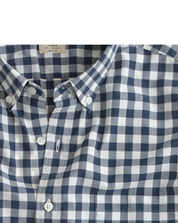 J.Crew Tall Secret Wash Shirt In Faded Gingham