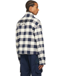 Palm Angels Off White Navy Racin Everyday Jacket