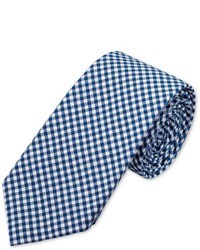 Charles Tyrwhitt Slim Navy Cotton Gingham Tie