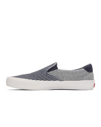 Vans Navy And White Striped Mt Vernon Slip On 59 Vault Lx Sneakers