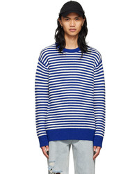 CALVINLUO Blue Wool Sweater