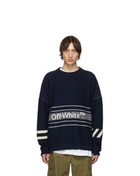 Off-White Navy Knit Sweater
