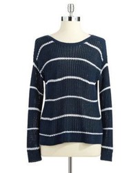 C&C California Open Knit Striped Sweater