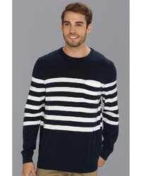 Nautica Pocket Stripe Crew Neck Sweater