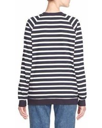 Balmain Striped Logo Sweater
