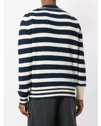 Sacai Striped Mock Neck Sweater
