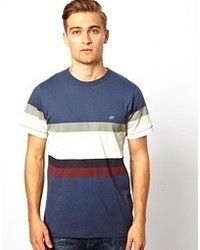 French Connection Striped T Shirt Chrome